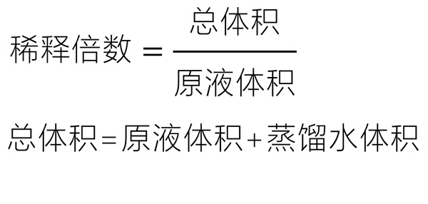 同奧科技水樣稀釋倍數(shù)公式